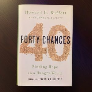 Signed copy of “40 Chances” book by Howard Buffett